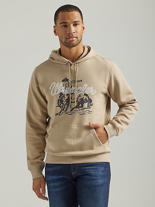 Cowboy Graphic Hoodie by Wrangler CrossRail Apparel & Tack