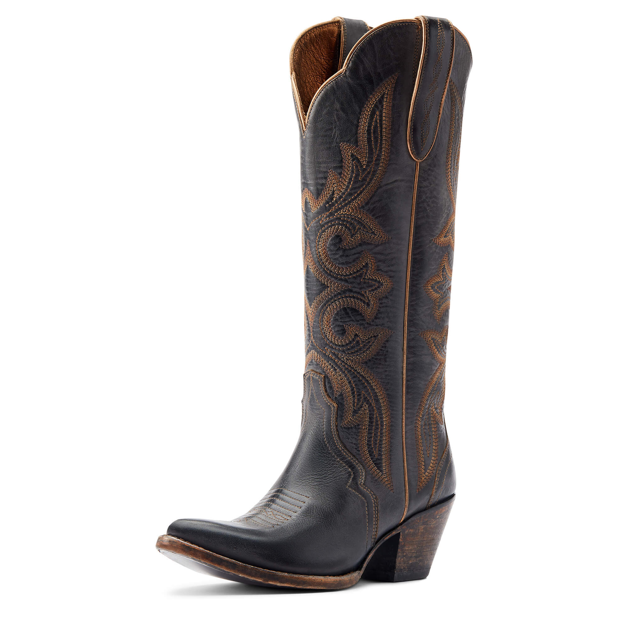 Bottes Western Ariat Bellatrix Pointure 10B - Cuir Vieilli, Bout Carré, Occasion